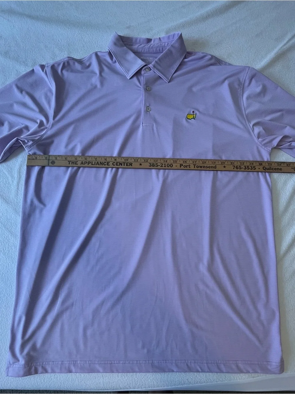 Masters XXL Golf Shirt, Lavender - Picture 5 of 6